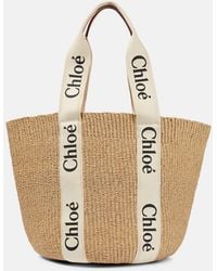 Chloé - Chloe X Mifuko Woody Large Raffia Tote - Lyst