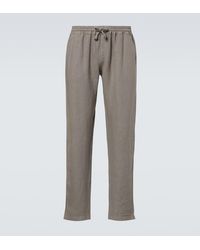 Fedeli - Bonifacio Linen Tapered Pants - Lyst