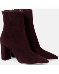 Gianvito Rossi - Lyell Suede Ankle Boots - Lyst