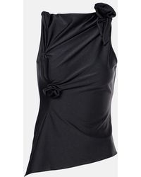 Coperni - Top Asimmetrico Con Applicazioni - Lyst