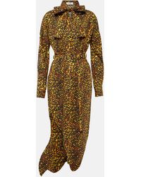 Vivienne Westwood - Robe longue imprimee en coton - Lyst