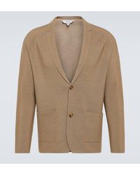 Lardini - Knitted Wool, Silk And Cashmere Blazer - Lyst