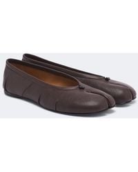 Maison Margiela - Tabi Leather Ballet Flats - Lyst