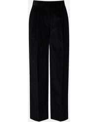 TOTEME - Deep Pleat Cotton Corduroy Wide-Leg Pants - Lyst