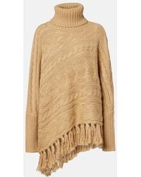 Goldbergh - Asymmetric Turtleneck Wool-Blend Sweater - Lyst