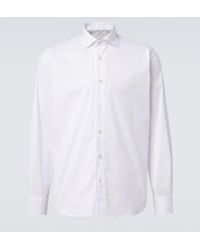 Eleventy - Cotton-Blend Poplin Shirt - Lyst