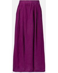 Velvet - Linda Linen Maxi Skirt - Lyst