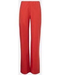 Vince - Cotton And Linen-Blend Wide-Leg Pants - Lyst
