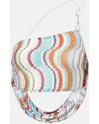 Missoni - Zigzag One-Shoulder Lame Crop Top - Lyst