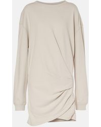 Isabel Marant - Pipper Draped Cotton Jersey Minidress - Lyst