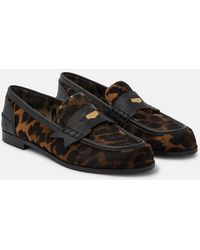 Christian Louboutin - Penny Donna Leopard-Print Loafers - Lyst