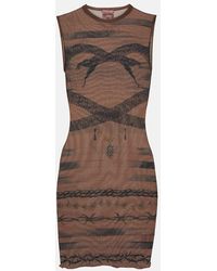 Jean Paul Gaultier - X Knwls Graphic-print Stretch-woven Mini Dress X - Lyst