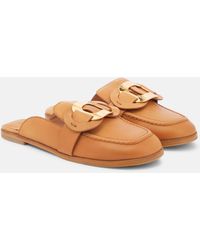See By Chloé - Chany Leather Mules - Lyst
