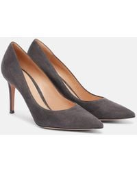 Gianvito Rossi - Pumps Gianvito 85 Aus Veloursleder - Lyst