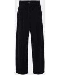 Brunello Cucinelli - Cotton-Blend Velvet Straight Pants - Lyst