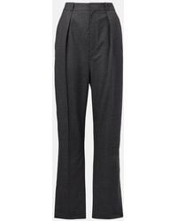 Lemaire - Gerade Hose Aus Woll-Twill - Lyst