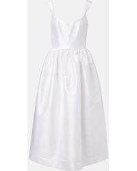 Markarian - Apple Cotton And Silk Midi Dress - Lyst