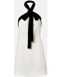 Jonathan Simkhai - Vestido Corto Jolie De Crepe Con Terciopelo - Lyst