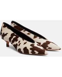 Le Monde Beryl - Babouche Cow-Print Calf Hair Pumps - Lyst