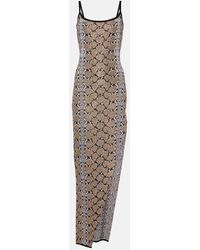 Balmain - Black And Camel Dress - Lyst