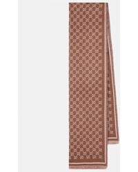 Gucci - Gg Wool-Blend Jacquard Scarf - Lyst