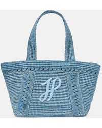 Patou - Jp Small Raffia Tote Bag - Lyst