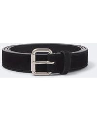 The Row - Geo Suede Belt - Lyst
