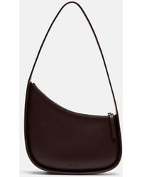 The Row - Schultertasche Half Moon Aus Leder - Lyst