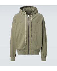 Rick Owens - Zip-Up Cotton Jersey Hoodie - Lyst