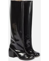 Dries Van Noten - Leather Knee-High Boots - Lyst