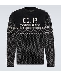 C.P. Company - Chenille Cotton Jacquard Sweater - Lyst