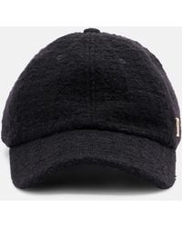 Saint Laurent - Wool Tweed Baseball Cap - Lyst
