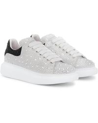 McQueen - Verzierte Sneakers Oversized aus Leder - Lyst