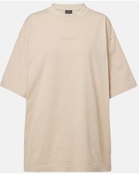 Balenciaga - T-Shirt Aus Baumwoll-Jersey Mit Logo - Lyst