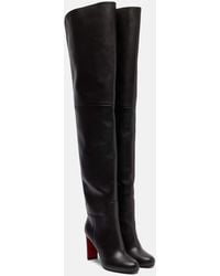 Christian Louboutin - Loo 85 Leather Over-The-Knee Boots - Lyst