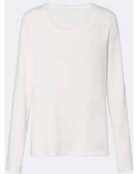 The Row - Kalto Cotton Jersey Top - Lyst