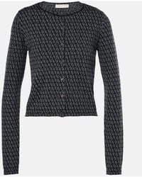 Valentino - Toile Iconographe Virgin Wool Cardigan - Lyst