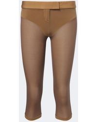 Magda Butrym - Semi-Sheer Capri Pants - Lyst