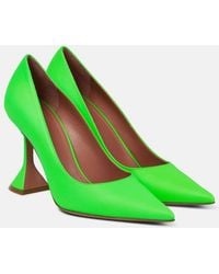 AMINA MUADDI - Ami Leather Pumps - Lyst