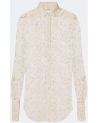 Fendi - Sheer Lace Shirt - Lyst