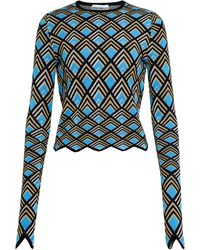 Rabanne Women's Neon Jacquard-jersey Sweater