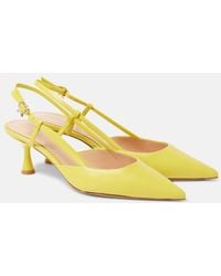 Gianvito Rossi - Ascent 55 Leather Slingback Pumps - Lyst
