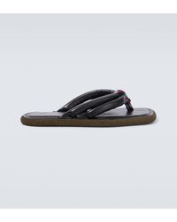 Dries Van Noten - Leather Thong Sandals - Lyst