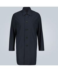 Harris Wharf London Manteau waterproof Light Technic - Bleu