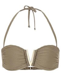 Heidi Klein Top bikini Venice a fascia - Verde