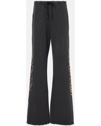 Balenciaga - X Under Armour Cotton Fleece Flared Sweatpants - Lyst