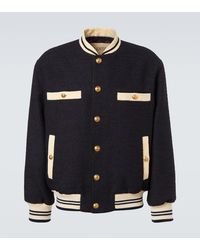 Valentino - Tweed Bomber Jacket - Lyst