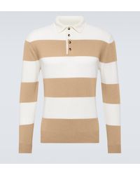 Allude - Wool And Cashmere Polo Sweater - Lyst