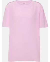 JOSEPH - Soie Rubin Silk Crepe T-shirt - Lyst