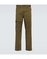 Moncler - Pantalones en gabardina de algodon - Lyst
